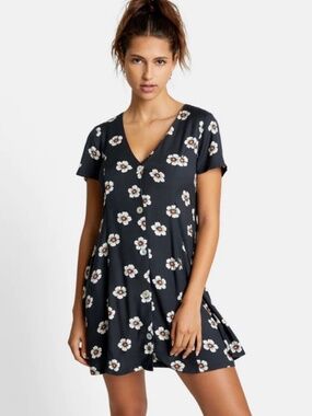 RVCA Black & White Mini Dress